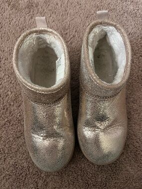 Sonoma Kids Metallic Rose Gold Faux-Fur Lined Boots